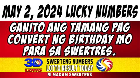 swertres lucky number